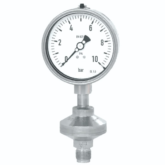 گیج فشار استنلس‌استیل با دیافراگم سیل/فلنچ 232.50+990.34